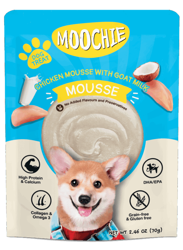 Moochie Dog Chicken Mousse with Goat Milk 70g