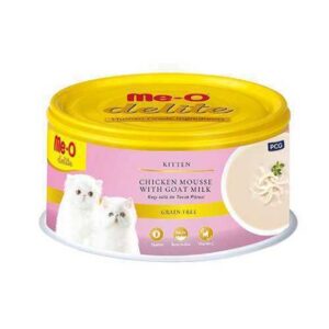 Me-O Delite kitten Chicken Mousse with Goat Milk 80g