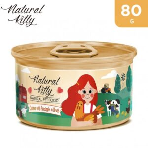 Natural Kitty Chicken with Pineapple in Broth 80g