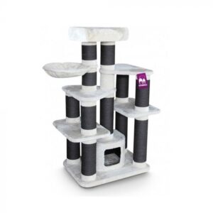 Scratching Post Petrebels Tree Skyline Soft Cream 80L x 60W x 153H cm for Cat