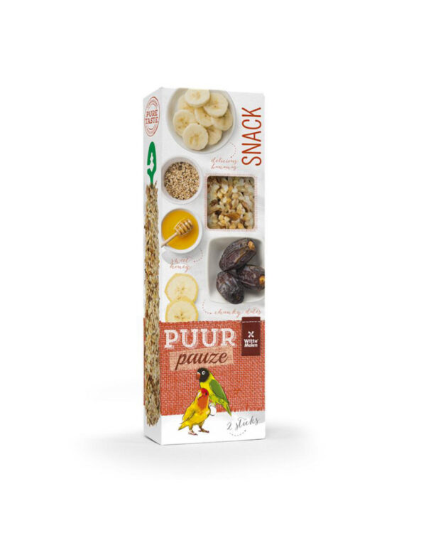Puur Pauze Sticks with Honey & Date Love Bird Treat 60g Pack of 2pc