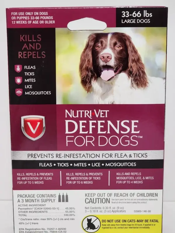 Nutri Vet Defense Flea & Tick Control for Small Dog