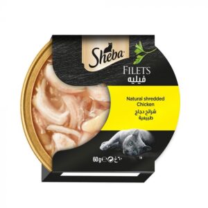 Sheba Filets Natural Sherdded Chicken 60g