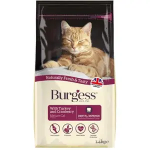 Burgess Cat Mature Rich in Turkey & Cranberry 1.4 Kg