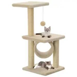 Scratcher Square Home with 2 Floor for Cat