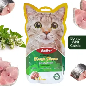 Bioline Creamy Bointo with Catnip Cat Treat 15g Pack of 5 pc